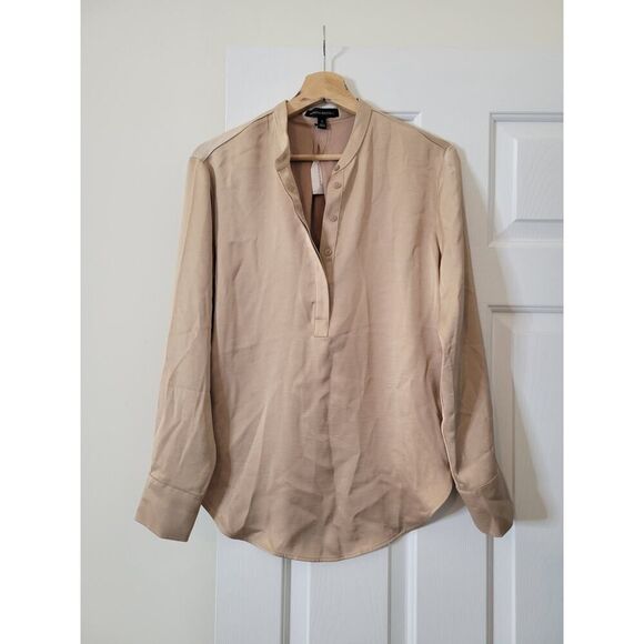 Banana Republic Washed Satin Tunic S NWT - Picture 2 of 10